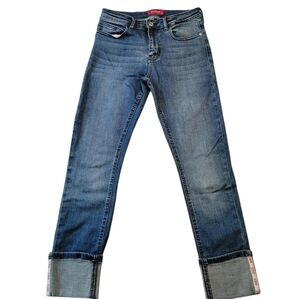 Guess Dark Blue Ankle Capri Crop Jeans